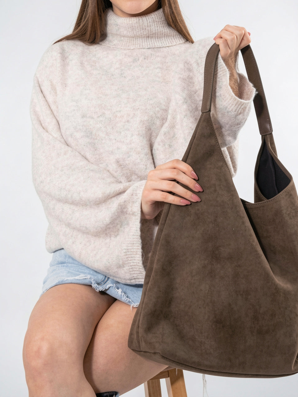 Eulalie — Sac chic fourre-tout en suédine - 22