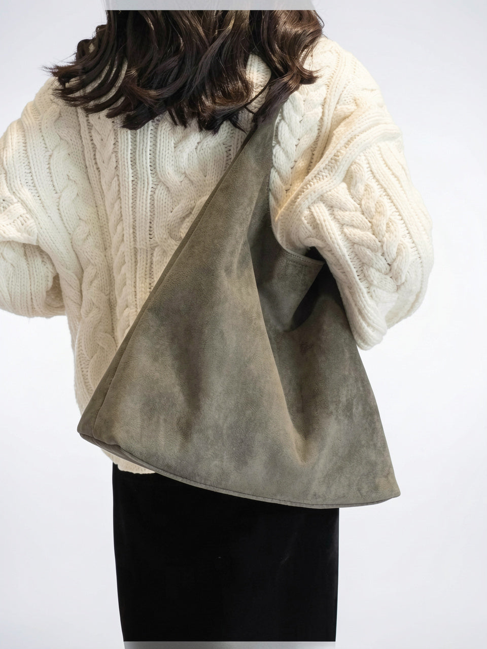 Eulalie — Sac chic fourre-tout en suédine - 27