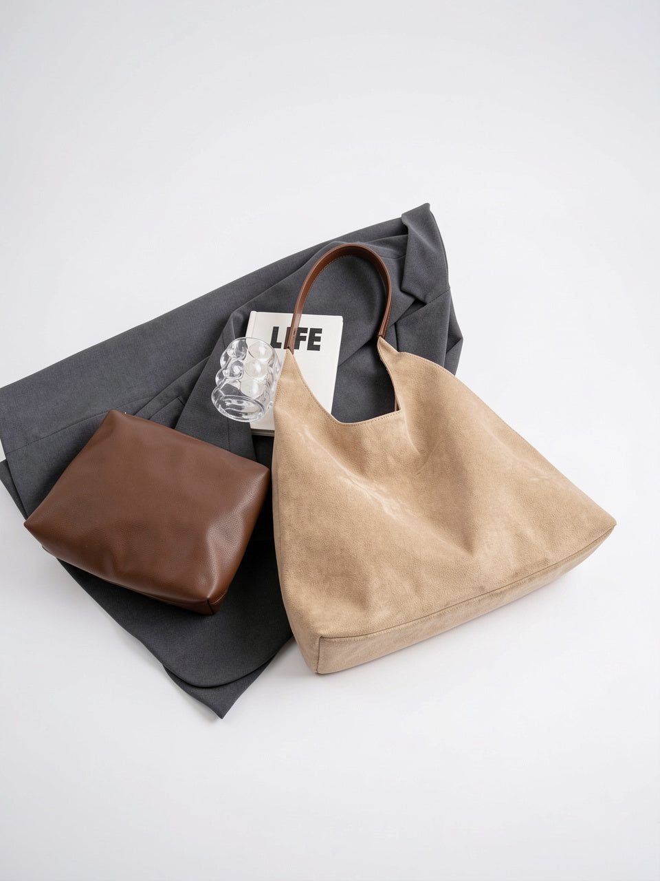 Eulalie — Sac chic fourre-tout en suédine - 8