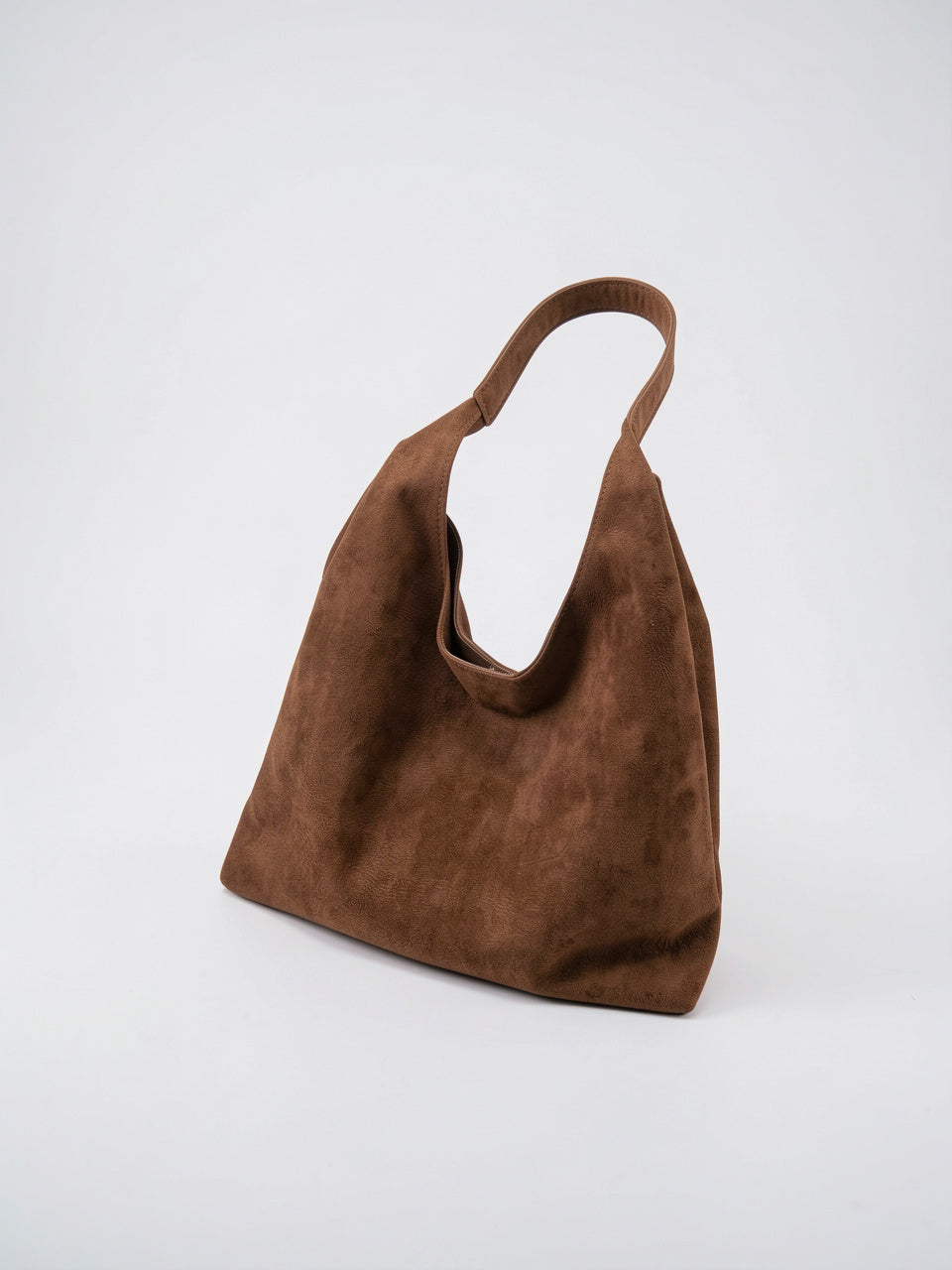 Eulalie — Sac chic fourre-tout en suédine - Chocolat