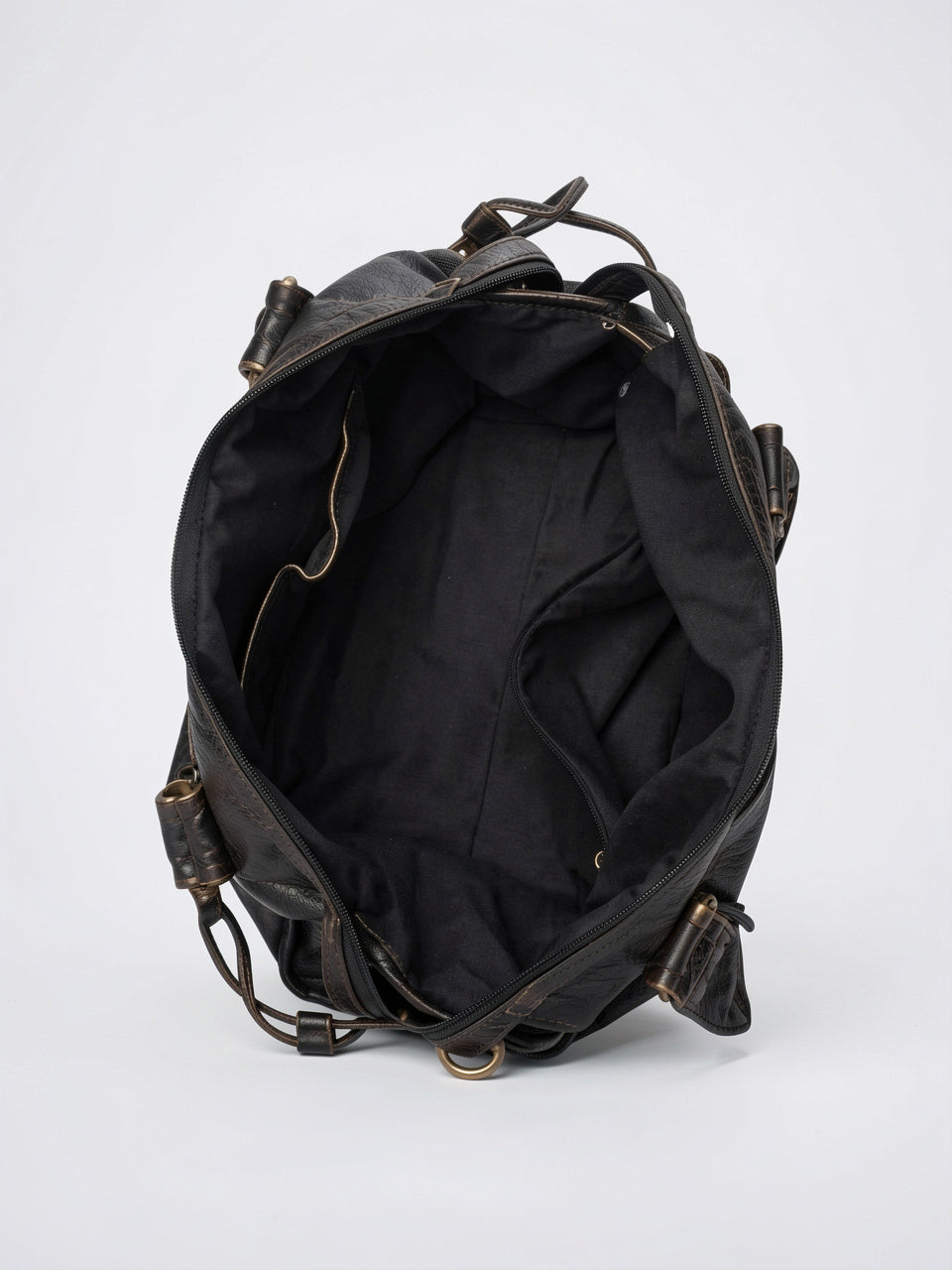 Faustine — Grand sac à main vintage de cours à bandoulière - 4