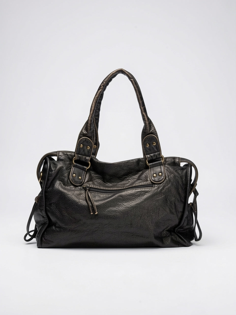 Faustine — Grand sac à main vintage de cours à bandoulière - 8