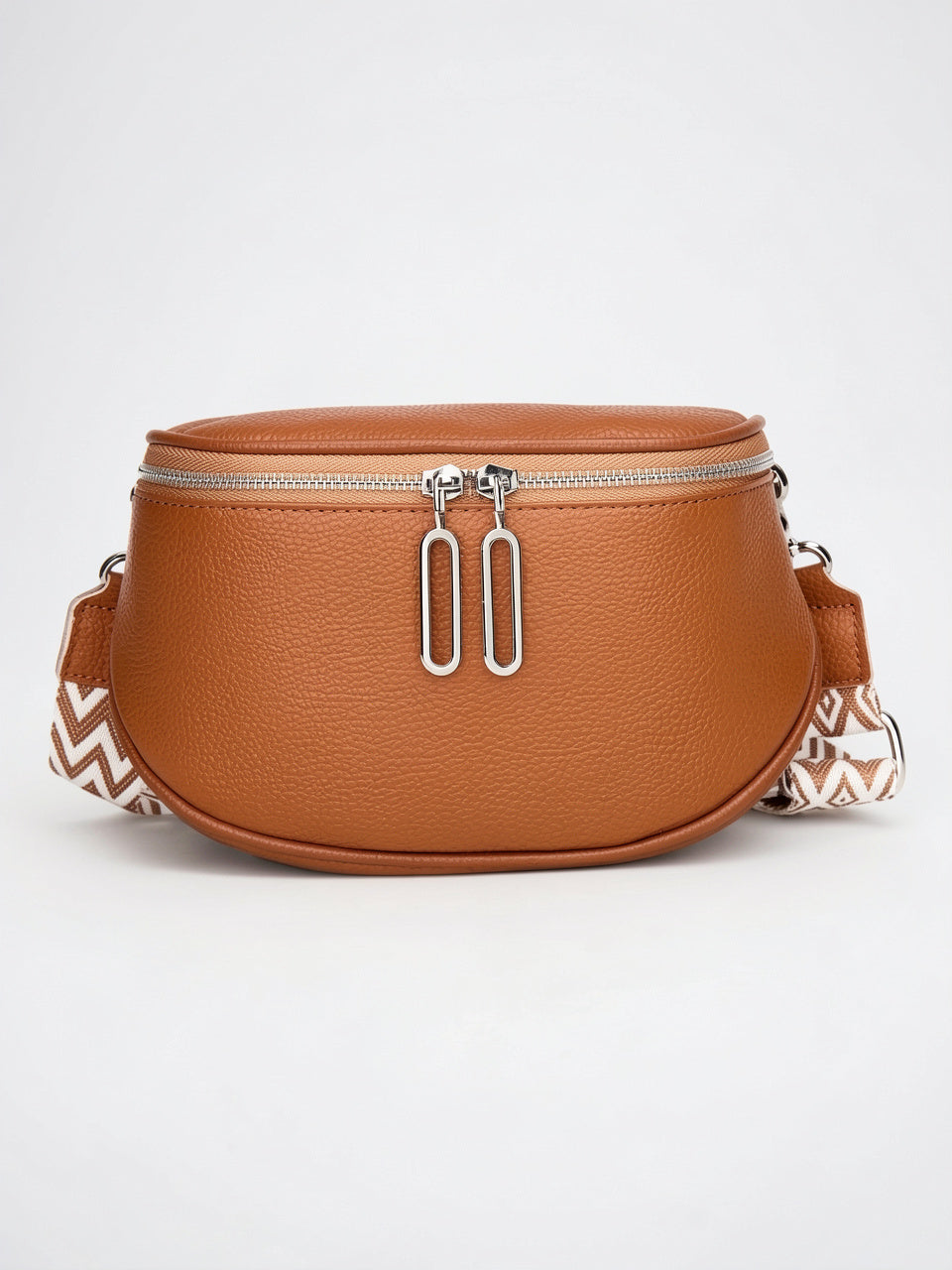 Flaviane — Sac banane chic à bandoulière - Marron