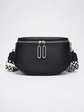 Flaviane — Sac banane chic à bandoulière - Noir