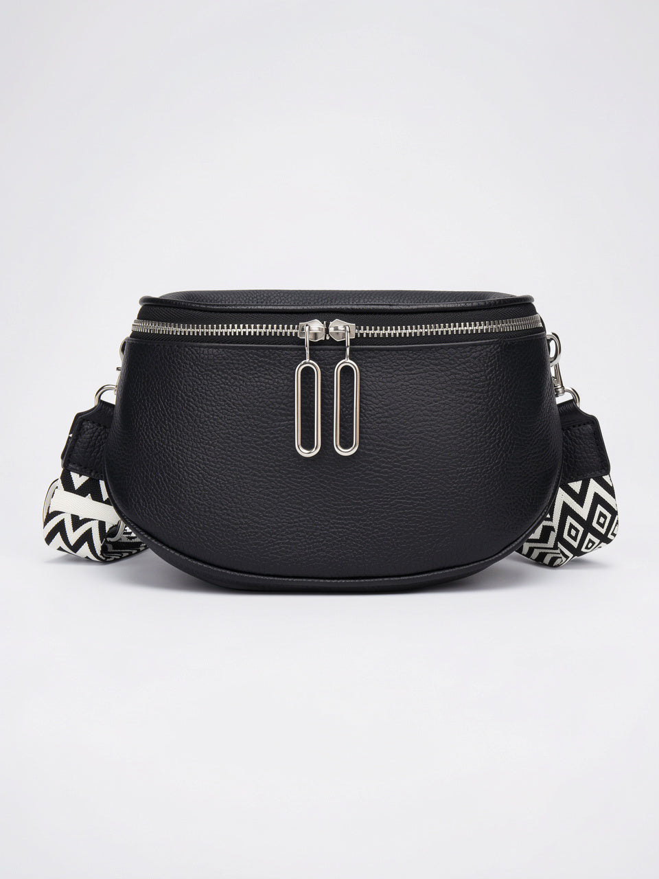 Flaviane — Sac banane chic à bandoulière - Noir
