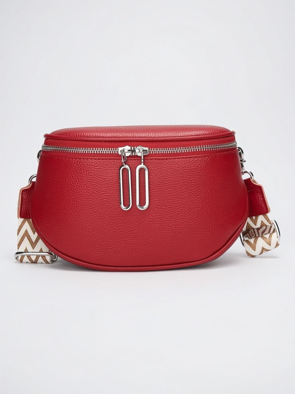 Flaviane — Sac banane chic à bandoulière - Rouge