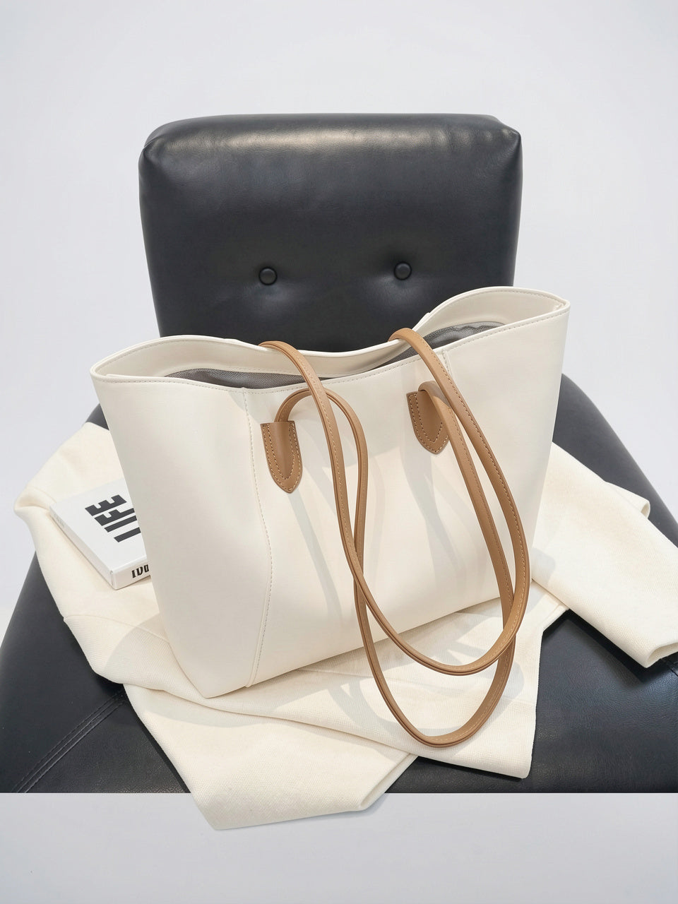 Flavie — Sac à main pour lycée les cours - Blanc