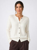 Hortensia — Cardigan Aspect Cachemire Femmes, Tricot Pull Boutonnage Frontal Doux
