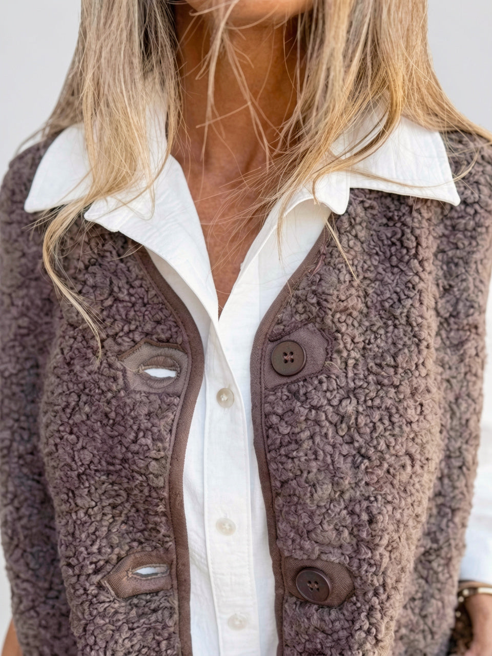 Gilet Boutonné Femme Intemporel Classique Coupe Confortable - 2