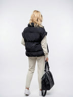 Gilet femme tendance hiver sans manches ajusté - 8