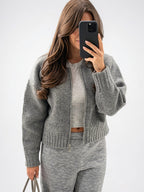 Gilet Femme Tricot Zip Durable Confortable - 3