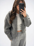 Gilet Femme Tricot Zip Durable Confortable - 4