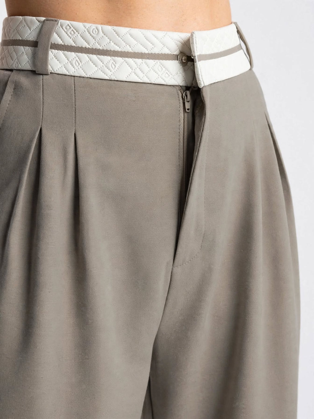 Pantalon Droit Taille Haute Mode Jambe Large