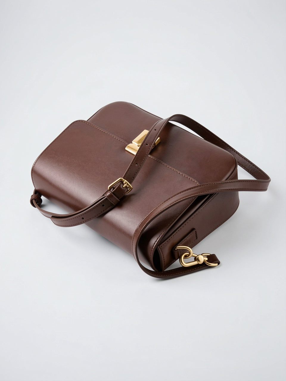 Isabeau — Sac à main femme à bandoulière en cuir marron - 5
