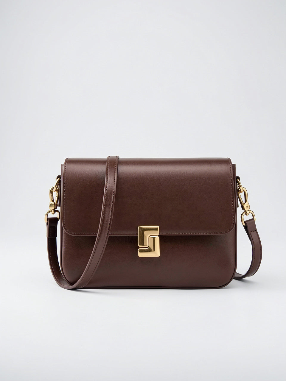 Isabeau — Sac à main femme à bandoulière en cuir marron - Marron