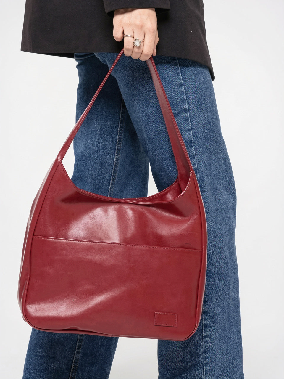 Isabeau — Sac de cours tendance en cuir lisse - 10