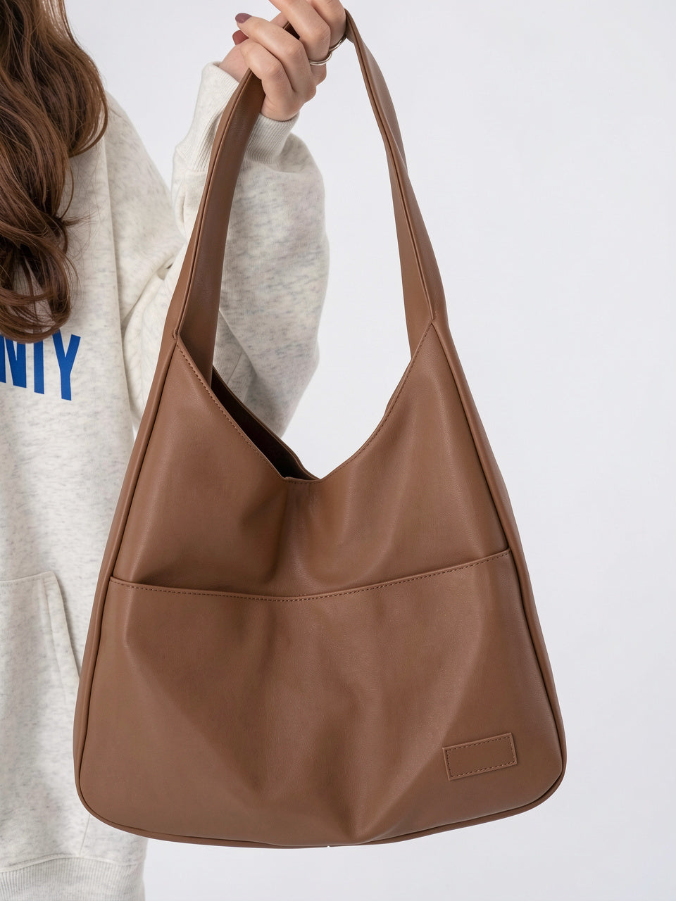 Isabeau — Sac de cours tendance en cuir lisse - 11