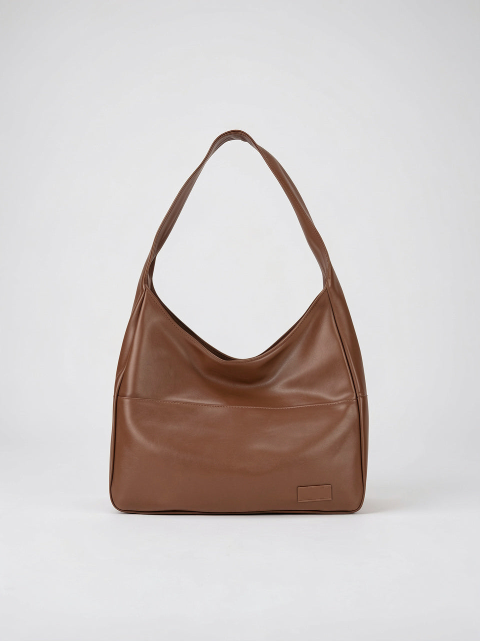 Isabeau — Sac de cours tendance en cuir lisse - Marron