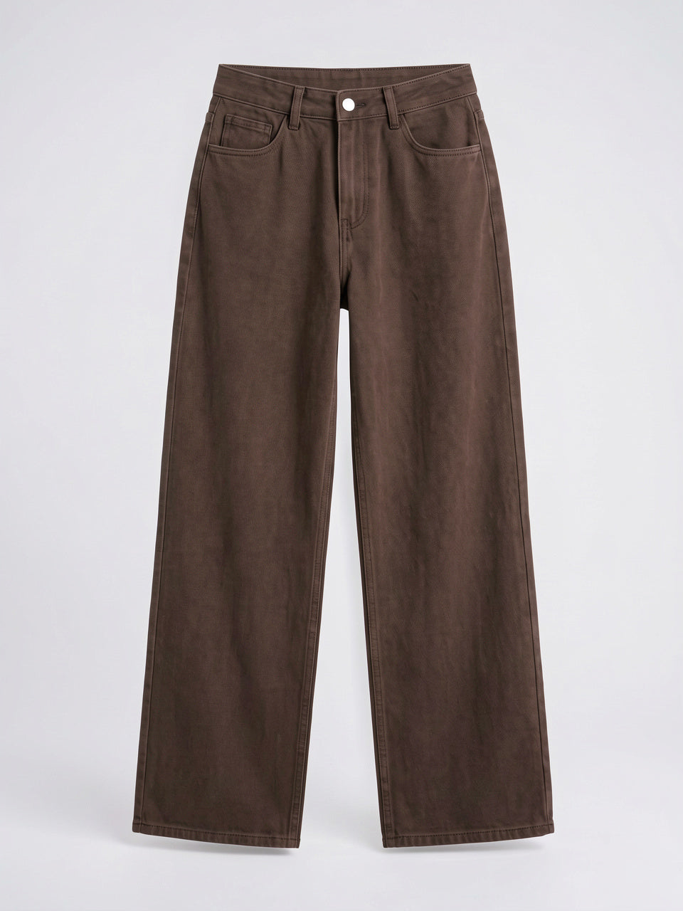 Jeans Coton Large Femmes Taille Mi-Haute Flexibles - 4