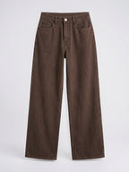 Jeans Coton Large Femmes Taille Mi-Haute Flexibles - 4