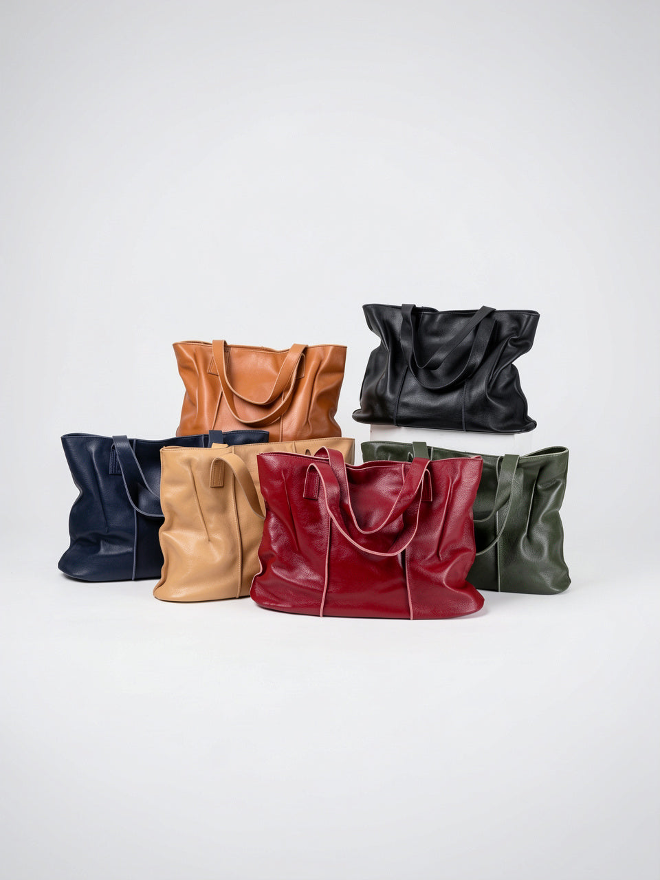 Kaelia — Grand sac cabas en cuir souple format - 16