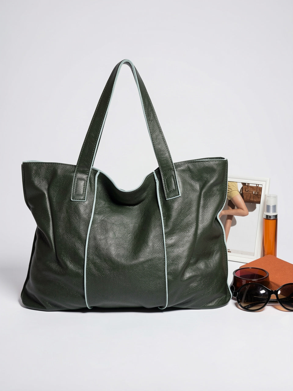 Kaelia — Grand sac cabas en cuir souple format - 18