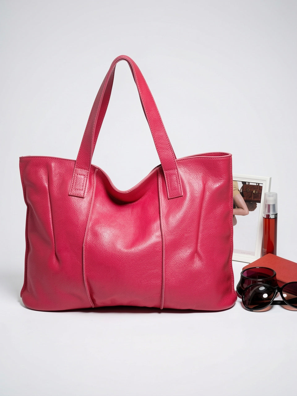 Kaelia — Grand sac cabas en cuir souple format - 21