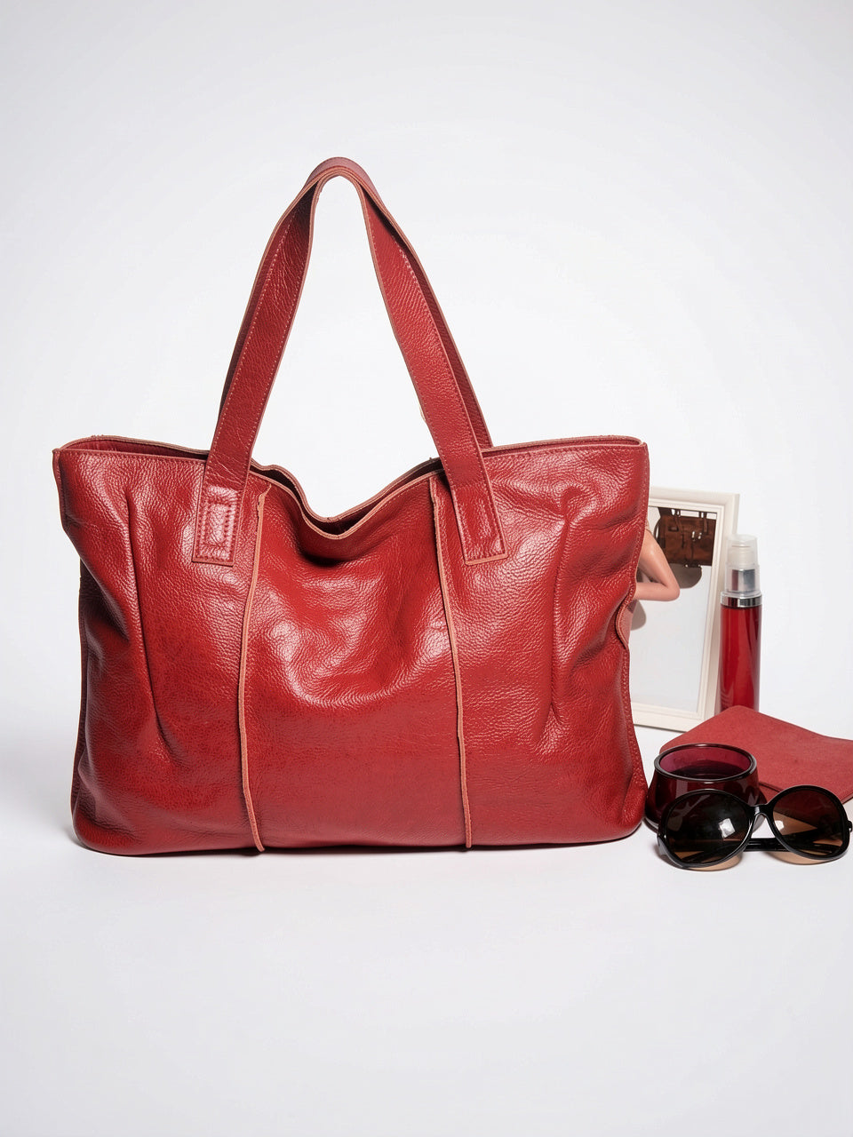 Kaelia — Grand sac cabas en cuir souple format - 23