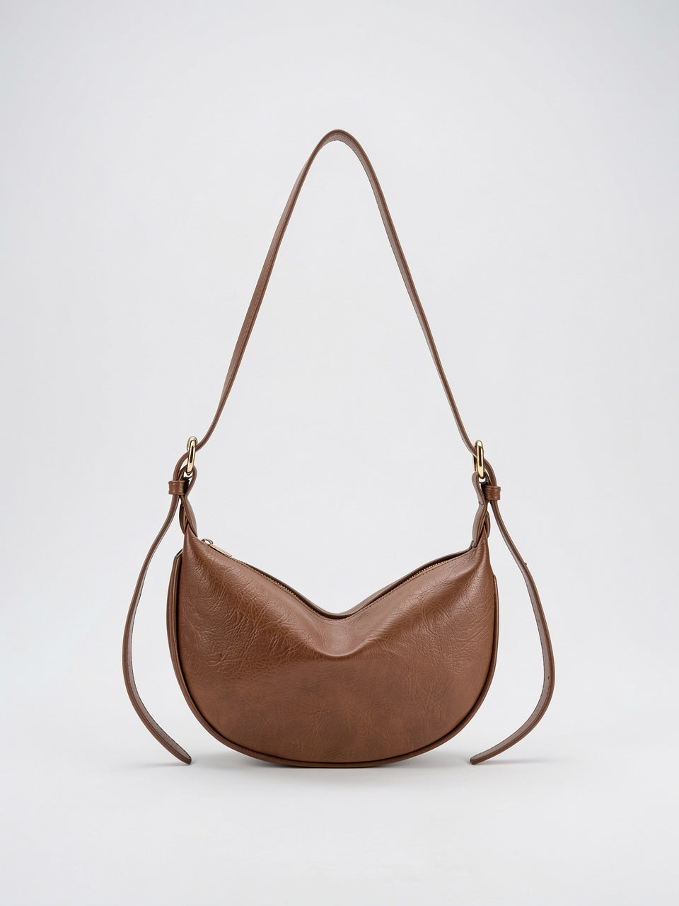 Kallie — Sac demi-lune - Marron