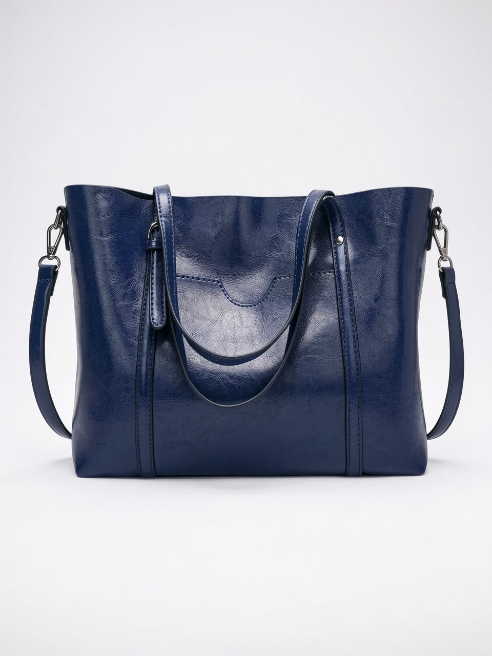 Lalie — Sac à main vintage à bandoulière - Bleu marine