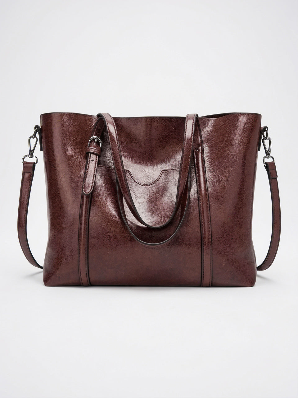 Lalie — Sac à main vintage à bandoulière - Café
