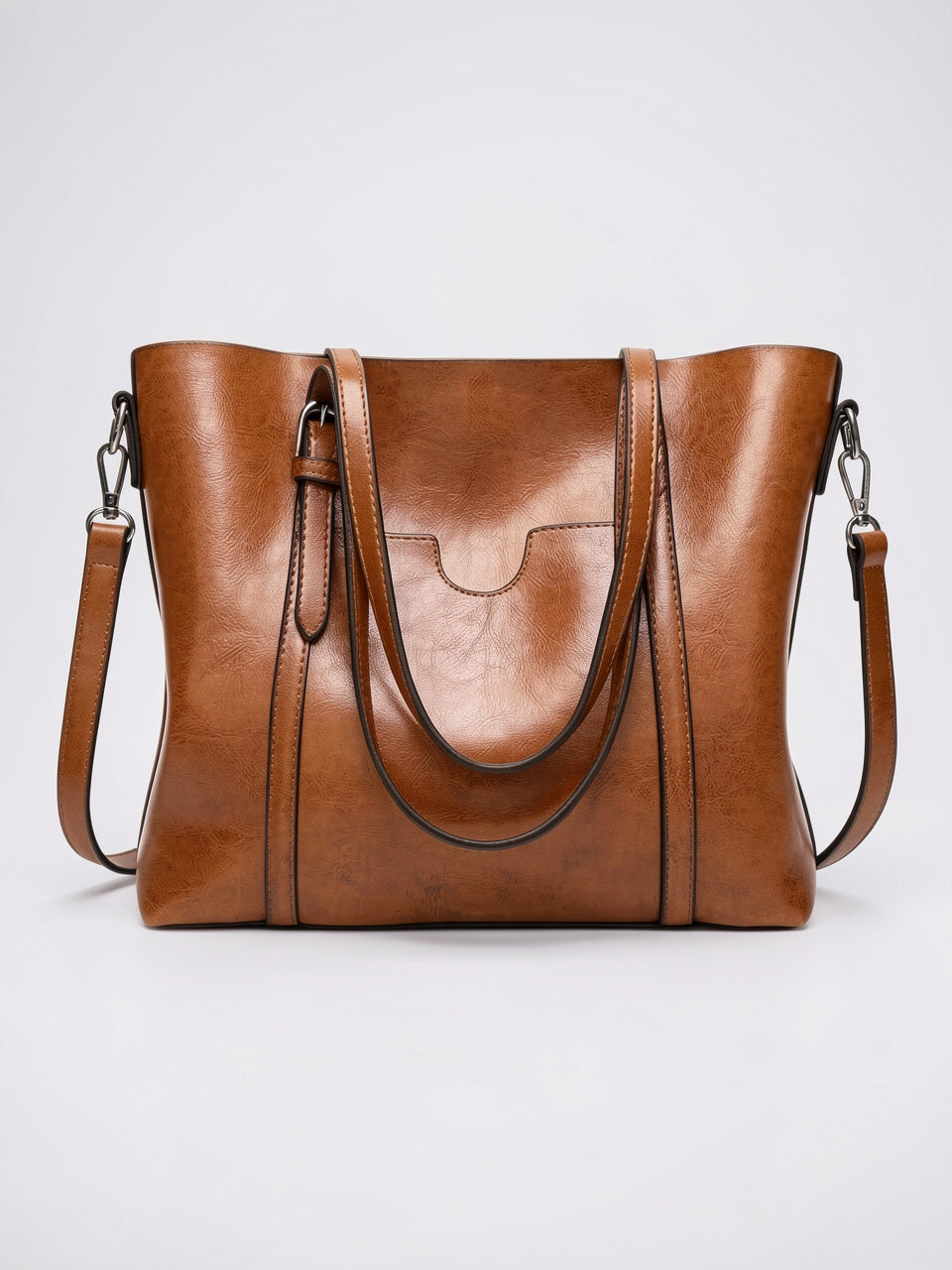 Lalie — Sac à main vintage à bandoulière - Marron