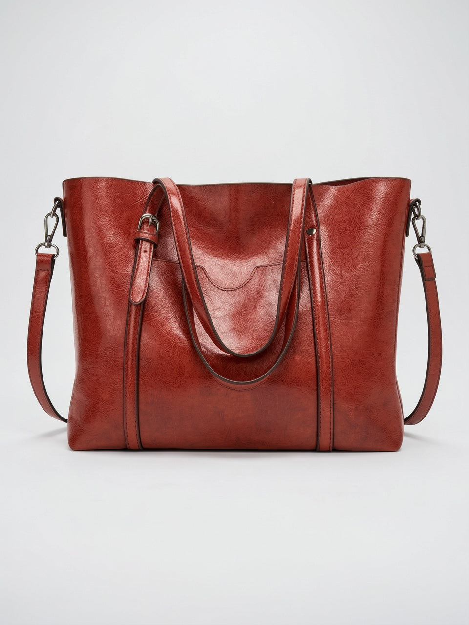 Lalie — Sac à main vintage à bandoulière - Rouge