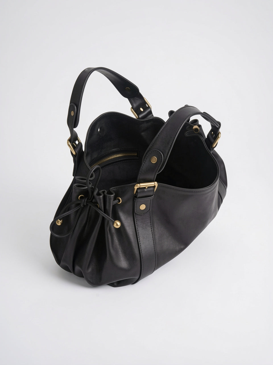Léandra — Sac à main large en cuir tendance - 14