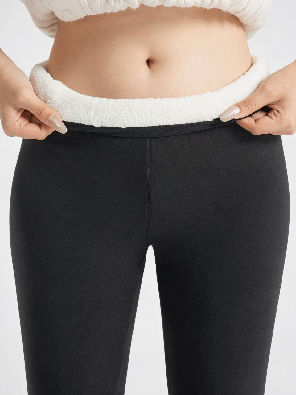 Legging Polaire Doublé Sculptant Taille Haute Ventre Plat - 2