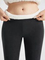 Legging Polaire Doublé Sculptant Taille Haute Ventre Plat - 2