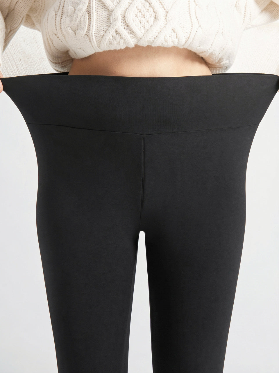 Legging Polaire Doublé Sculptant Taille Haute Ventre Plat - 3
