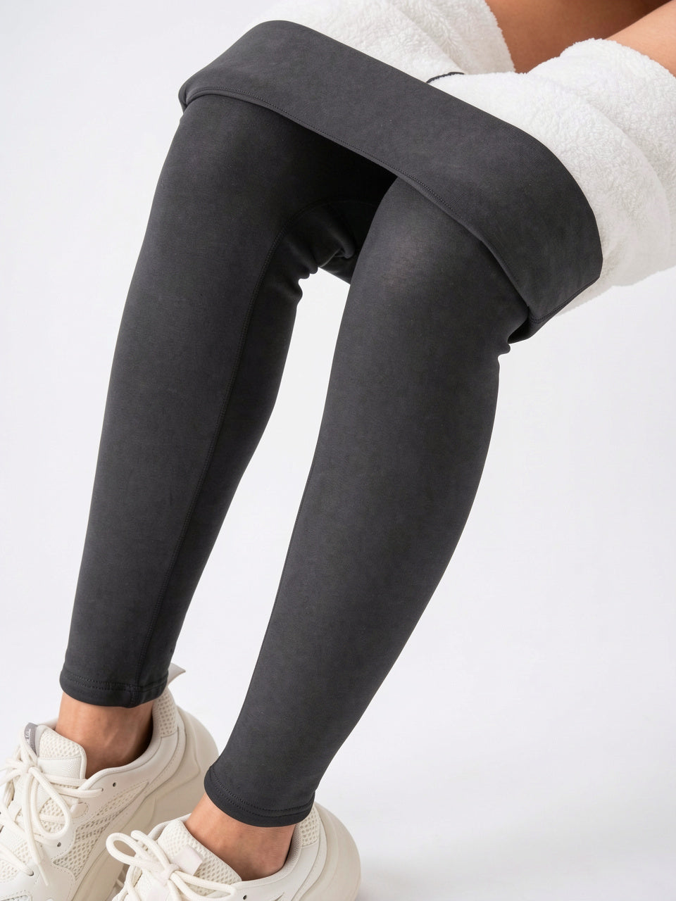 Legging Polaire Doublé Sculptant Taille Haute Ventre Plat - 5