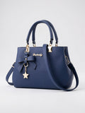 Léocadia — Sac à main en cuir véritable femme, élégance luxe et praticité au quotidien - Bleu A