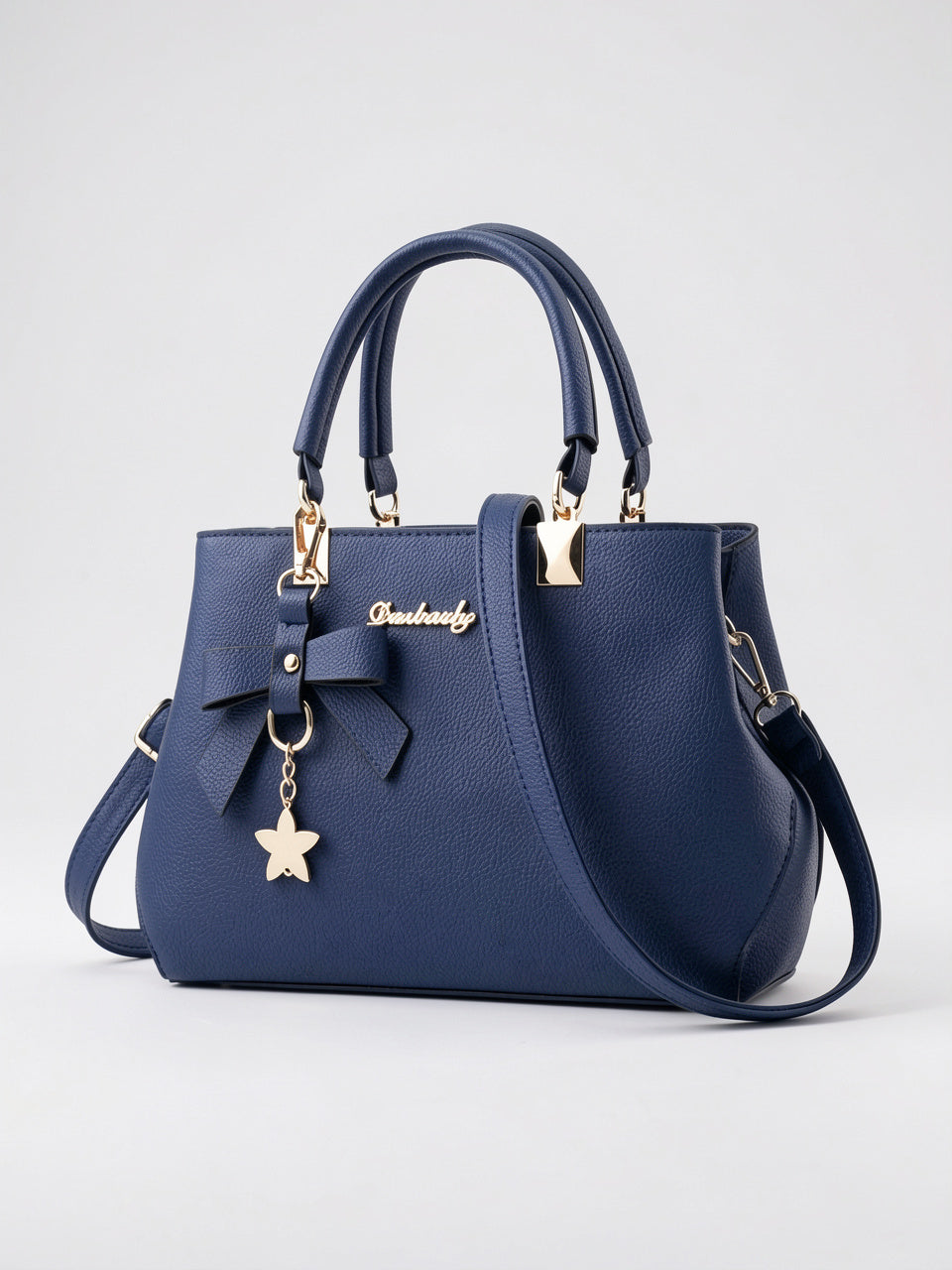 Léocadia — Sac à main en cuir véritable femme, élégance luxe et praticité au quotidien - Bleu A