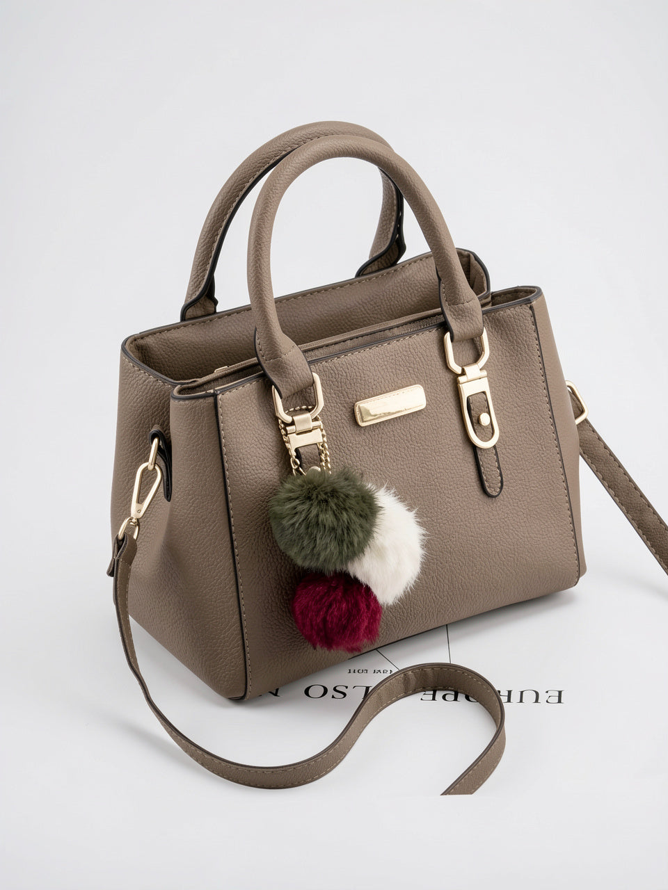 Léocadia — Sac à main en cuir véritable femme, élégance luxe et praticité au quotidien - Kaki B