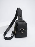 Tiphaine — Sac banane femme cuir - Noir Cuir PU Femme