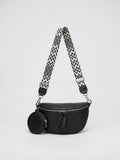 Léonie — Sac banane à bandoulière avec porte-monnaie - Noir