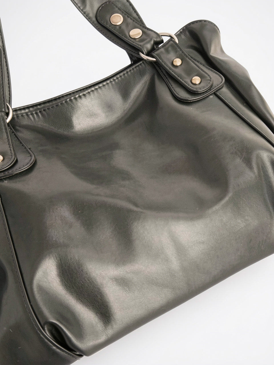 Léontine — Grand sac à main rétro souple de cours à bandoulière - 6