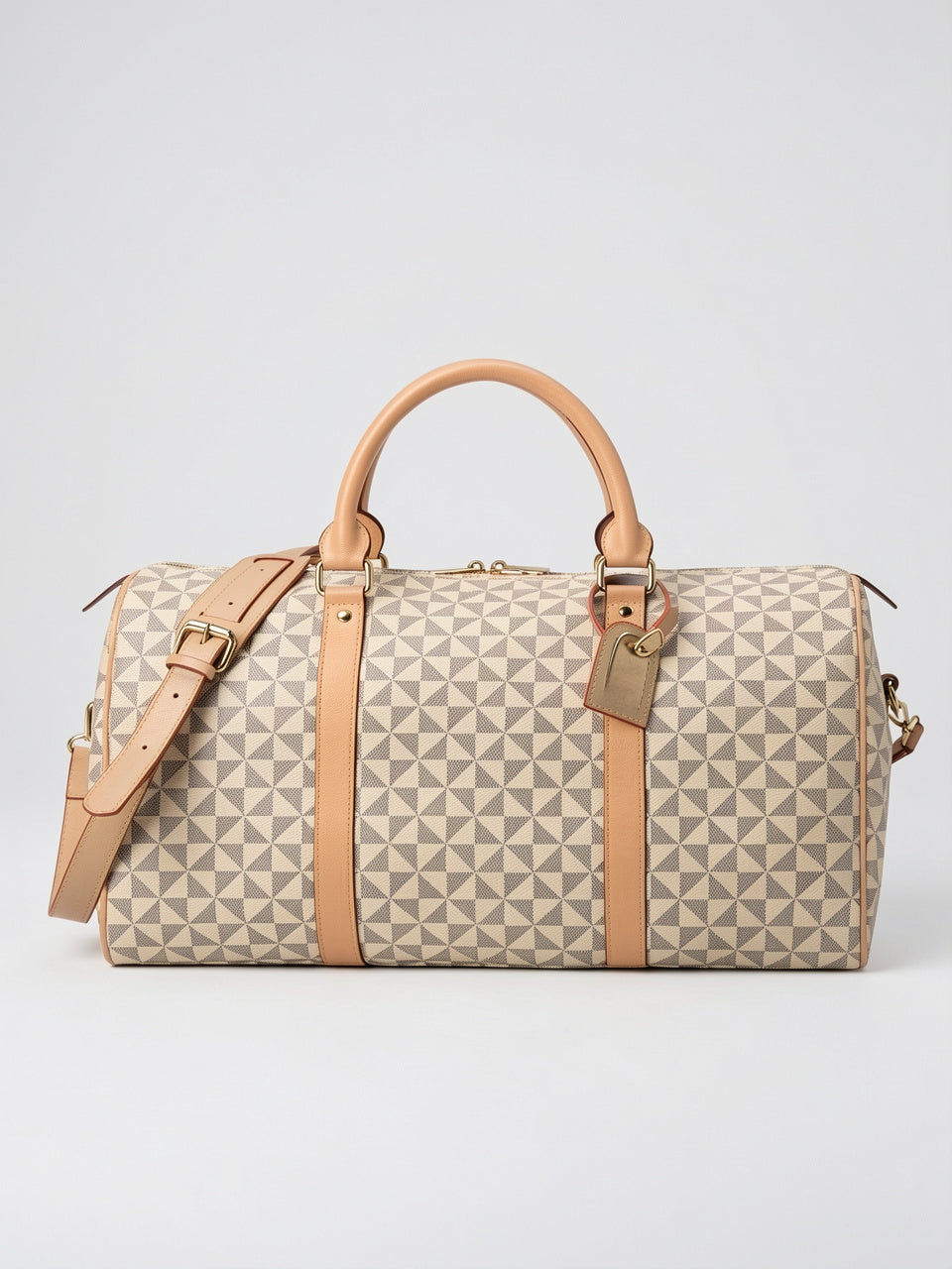 Léontine — Sac de voyage femme cuir - Blanc-S 46x26x27cm Cuir (PU) Femme