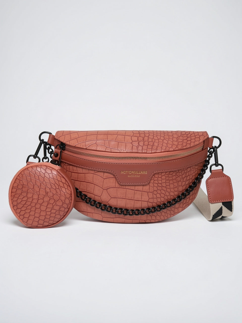 Lysandra — Sac banane femme cuir - Rosé PU Sac Banane