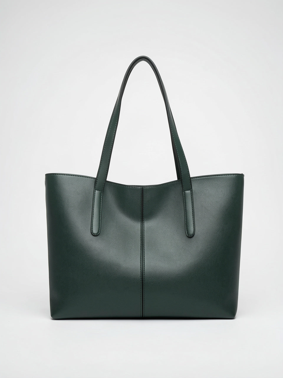 Lysianne — Sac Fourre Tout Cabas - Vert Cuir Vegan