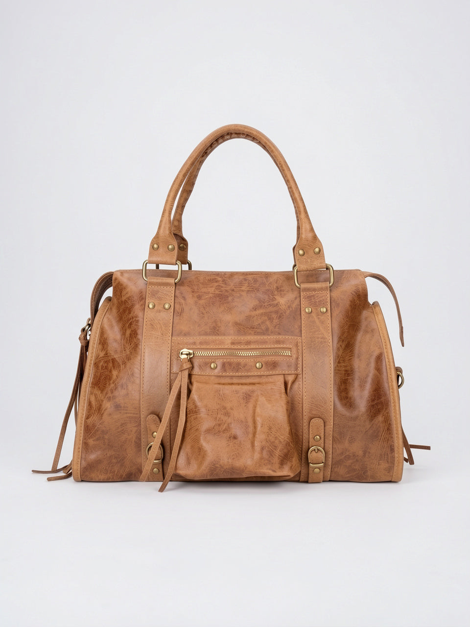 Maelie — Grand sac étudiant de cours - Marron
