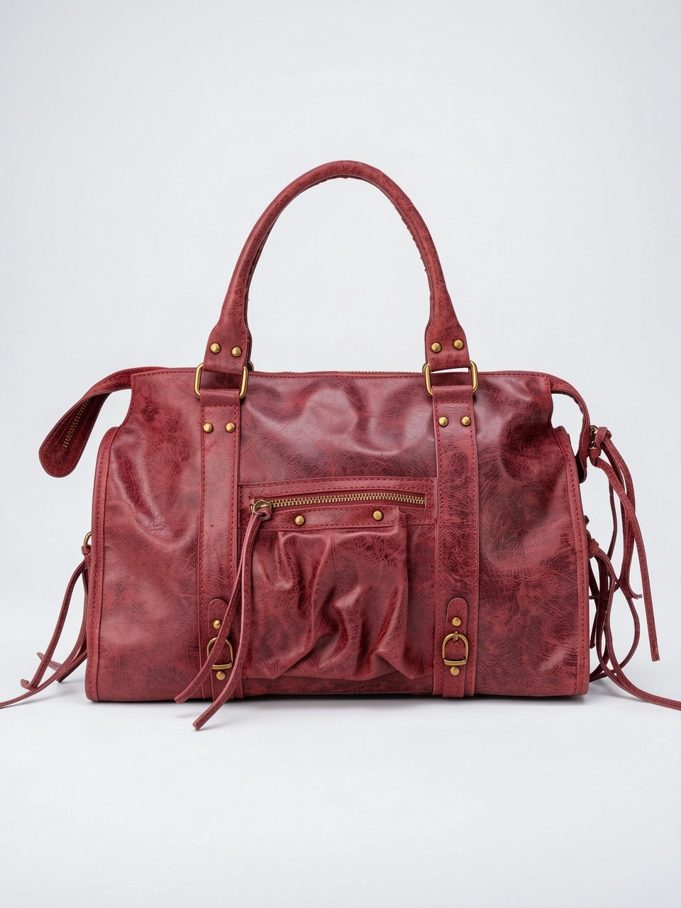 Maelie — Grand sac étudiant de cours - Rouge