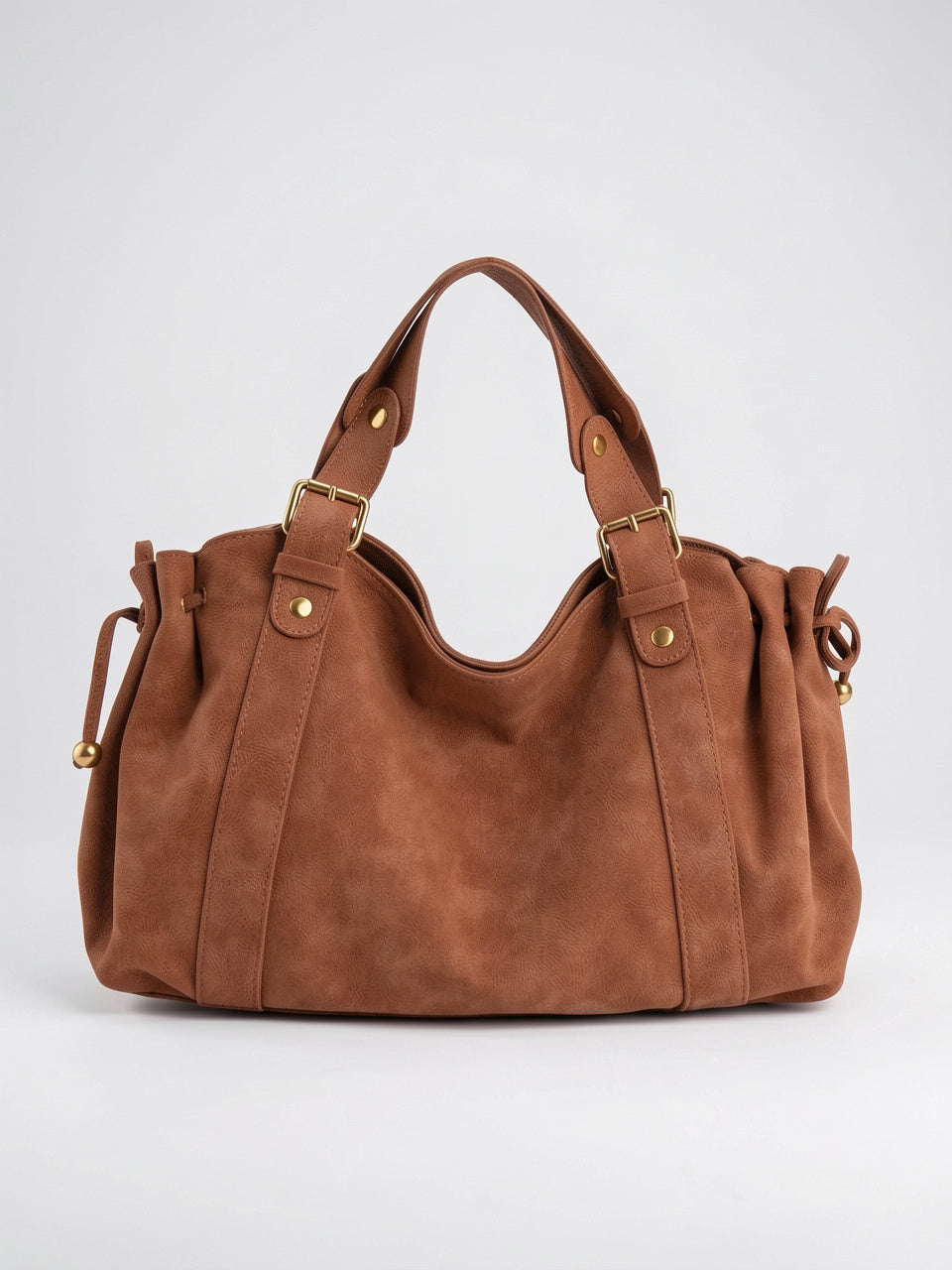 Mélodie — Sac à main ordinateur femme - Marron clair